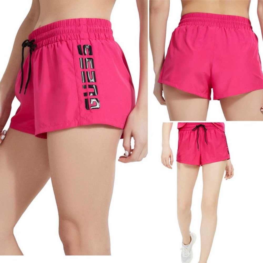 Guess Side-Logo Shorts, NWT, L
